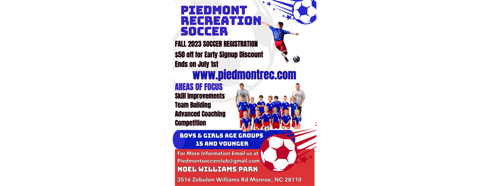 Fall 2023 soccer signup